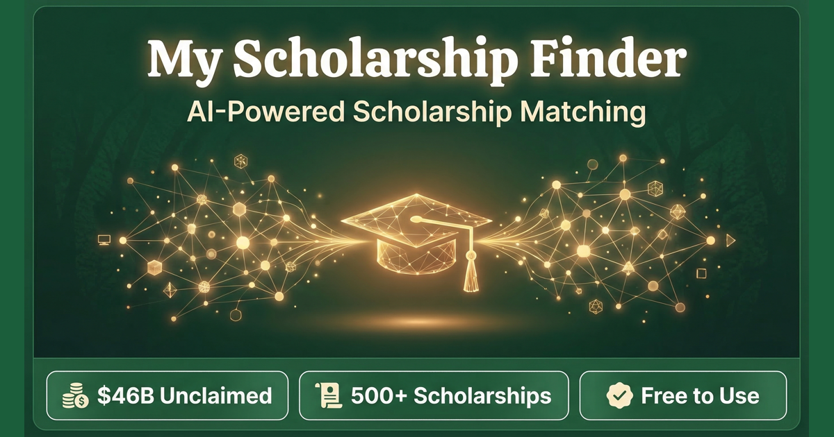 My Scholarship Finder – AI-Powered Scholarship Matching for Students